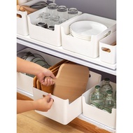 Japanese Kitchen Cabinet Storage Box Household Sundries Storage Basket Drawer Box Mirror Cabinet Cosmetics Storage Box F