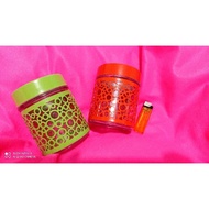 Unique glass jars 2 pcs