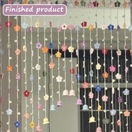 Handmade Crochet Flower Door Curtain, Colorful Boho Wall Hanging With Suction Cups, Aesthetic B3c2