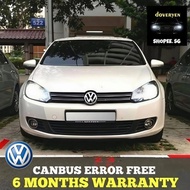 Volkswagen Golf Mk6 6500k White Canbus LED Headlight / Pole Light Bulb Error Free - H7 H8 H11 HB4 T1