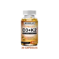 อาหารเสริมวิตามิน D3 และ K2 MK7 | สนับสนุนสุขภาพหัวใจและกระดูก l น้ำมันมะพร้าวอินทรีย์ l สนับสนุนสุขภาพหัวใจและหลอดเลือด | แคปซูลมังสวิรัติ D3+K2