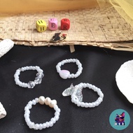 [2 Pcs] Miyo Rings/ Bead Rings / Beads Rings