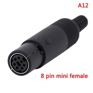 【Get the Perfect Fit】 Mini DIN Plug Socket Connector 3/4/5/6/7/8 PIN Chassis Cable Mount Male Female