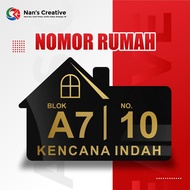 ACRYLIC HOUSE NUMBER Board 28X18 CM Acrylic House Number/Sign Board House Number