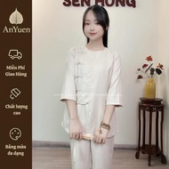 Dignified women's temple clothes, Indian linen fabric G28