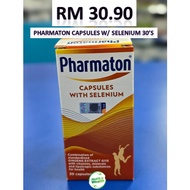 Pharmaton Capsules with Selenium 30's [exp: 2/2025] Ginseng, Energy, Immune System, Appetite