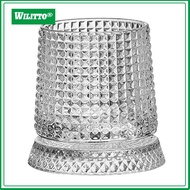 Spinning Whiskey Glass Elegant Whiskey Glass 360ml 360° Rotating Whiskey Glass with Base – Lead-free