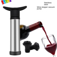 CHAAKIG Wine Stopper Vacuum Pump, Keep Wine Fresh Bottle Stopper Air Lock Aerator, Durable Reusable Stainless Steel Saver Sealing Wine Saver Pump Bar Accessories