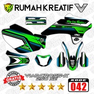 RK Juara - STRIPING VIAR CROS-X 250 SE FULL BODY BONUS STIKER SPONSOR - DECAL VIAR CROS-X 250 SE - S