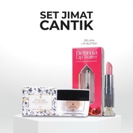Combo Cantik Lipstik Delima+Best SKin Powder Foundation Dherbs