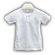 2-13 Years Kids Eyelet Plain White T-Shirt | Baju Berlubang Budak | Baju Putih Berlubang Kanak-Kanak | Baju Lubang Budak 2-13 Tahun