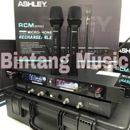 Mic Wireless Ashley Rcm Original Mikrofon Ashley Rcm Series Free Koper