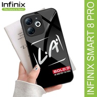 Softcase Glossy Glass Case Infinix Smart 8 pro SK-188 Soft Case Infinix Smart 8 Hd Glass case Infinix Smart 8