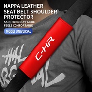 1Pc Leather Car Seat Belt Cover Safety Belt Shoulder Protection Ornament For Toyota CH-R CHR Accesso