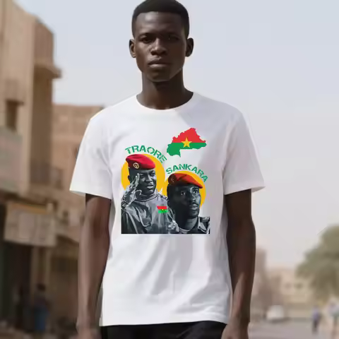 Ibrahim Traore Thomas Sankara T-Shirt Burkina Faso Politics Pan Africanism Ibrahim Traore Tee Revolu