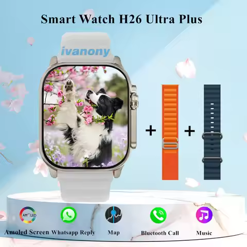 Smart Watch H26 Ultra Plus Compass Positioning Map Navigation Bluetooth Call E-Book 1GB/ROM 2.04inch