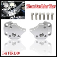 Handlebar Riser For Yamaha FJR1300 FJR 1300 2001 2002 2003 2004 2005 Silver and Black Motorcycle Han