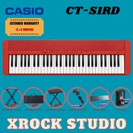 Casio CT-S1 61-key Portable Keyboard w/Keyboard Stand And WU-BT10 Wireless Bluetooth - Red ( CTS1 / 