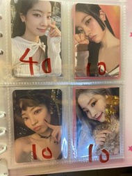 Twice小卡 特典 單封 （兔 林娜璉 臉 俞定延 叮叮 名井桃momo 湊崎紗夏sana 樸志效 小隊 名井南mina 金多賢 豆腐 孫彩瑛 周子瑜 Alcohol- Free YES or YE