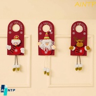 AINTP Hanging Pendant Elk Cute Santa Claus Doorknob Hanger