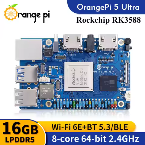 Orange Pi 5 Ultra 16GB LPDDR5 Ram RK3588 Rockchip Development Board WIFI 6E+BT5.3 With M.2 HDMI In P