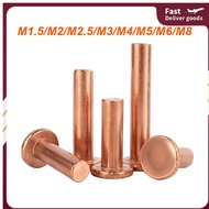 Copper countersunk head rivets GB869 percussion type flat head flat cone head solid rivets Copper d 