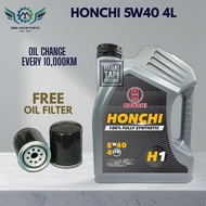 【HONCHI】SAE 5W40 SP ENGINE OIL 4L (FULLY SYNTHETIC) *FREE OIL FILTER*