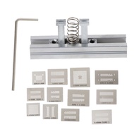 HL 13pcs Universal Stencil Template BGA Reballing Holder Jig For DDR1 DDR2 DDR3