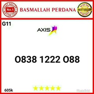 Nomor Cantik AXIS 11digit triple 222 0838 1222 088 RG012 1371