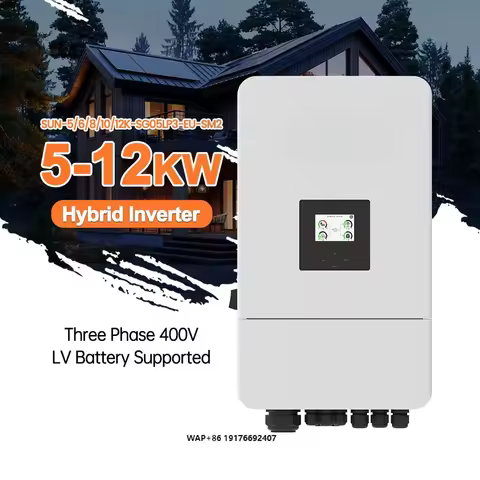 Deye SUN-12K-SG05LP3-EU-SM2 Hybrid Solar Power Inverter 6kw 8Kw 10Kw 12Kw 15Kw 3 Phase Solar Energy 