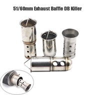 51mm 60mm Universal Motorcycle Exhaust Pipe Can Baffle Muffler Silencer DB Killer Removableb Baffle 