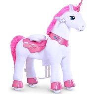 PonyCycle Ride on Unicorn Toys for Girls Pony Riding Pink Unicorn Rocking Horse