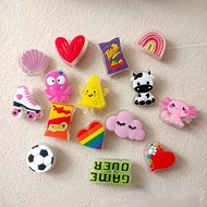 Cartoon Cow Cheese Jbitz for design Pokemon Pikachu Jibbits Charm Emoji Shell Shoe Charms Pin Stitch