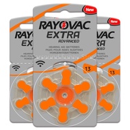 5 Packs/30 PCS or 10 Packs/60 PCS RAYOVAC EXTRA A13 Zinc Air Batteries Hearing Aid Batteres PR70 13 