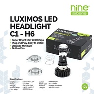 [COD]Mini Biled AC DC H6 Motorcycle Lamp Just Install H6 Laser Projector 30Watt LUXIMOS H4 H7