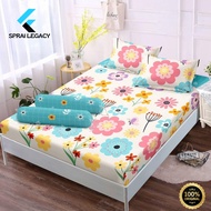 SPREI SET SARUNG BANTAL DAN SARUNG GULING MOTIF CLAUDIA BAHAN JENIS POLYMICRO ANTI LUNTUR
