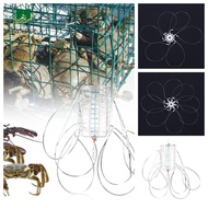 ALANFY Crab Catching Tool, Stainless Steel Steel Wire 8 Laps Crab Fishing Cages, Bait Cage Lure Trap