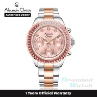 [Official Warranty] Alexandre Christie 2B13BFBTRPN Women's Pink Dial Stainless Steel Strap Watch