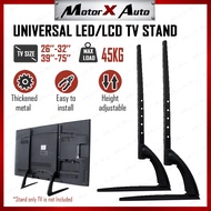 TV Stand Mount, Universal TV Stand Tabletop for 26 to 75 inch Plasma LCD LED Flat Screen TVs, TV Leg