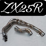 ZX25R stainless steel racing exhaust neck ZX25R zx 25r exhaust header/ - ZX25R racing exhaust pipe