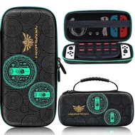 Switch Carrying Case Compatible with Nintendo Switch/Switch OLED Zelda Tears of the Kingdom Portable Travel Case Portable Hard Shell Pouch Carry Travel Game Bag for NS Accessories