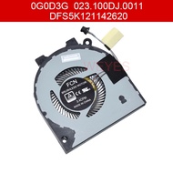 G0D3G 023.100DJ.0011 DFS5K121142620สำหรับ  Inspiron 14 5480 5481 5482 5488 CPU Cooler พัดลม DC5V ใหม