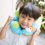 3D專利按壓式充氣頸枕  柴犬版