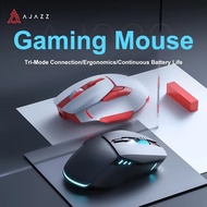 Ajazz AJ039 Wireless Mouse RGB Tri-mode Wired Bluetooth 5.1/3.0 PAW3212 Ergonomic Design E-sports Ga