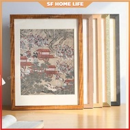 [ Customizable Size ] A2 A3 A4 Solid Wood Ultra thin Photo Frame Large Size Puzzle Frame [ Without G