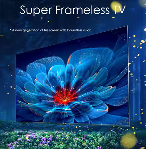 WiFi Bluetooth, Built-in Speaker, Wall Mountable，No Frame OLED TV 43 50 55 65 75 85 Inch, 4K UHD And