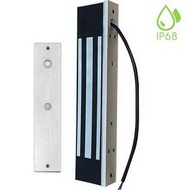 กลอนแม่เหล็ก Magnetic Lock 600 Lbs 24V แบบกันน้ำ IP68 สำหรับติดตั้งภายนอกอาคาร