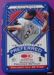 Hideo Nomo 1997 Donruss Preferred Empty Tin