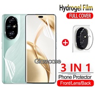 3 In 1 Front Back Soft Hydrogel Film For Honor 200 pro lite smart 200pro 200lite 200smart Honor200pr