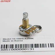 GUYKER Guitar Potentiometer 16mm Base Dia A500K B500k A250K B250K
